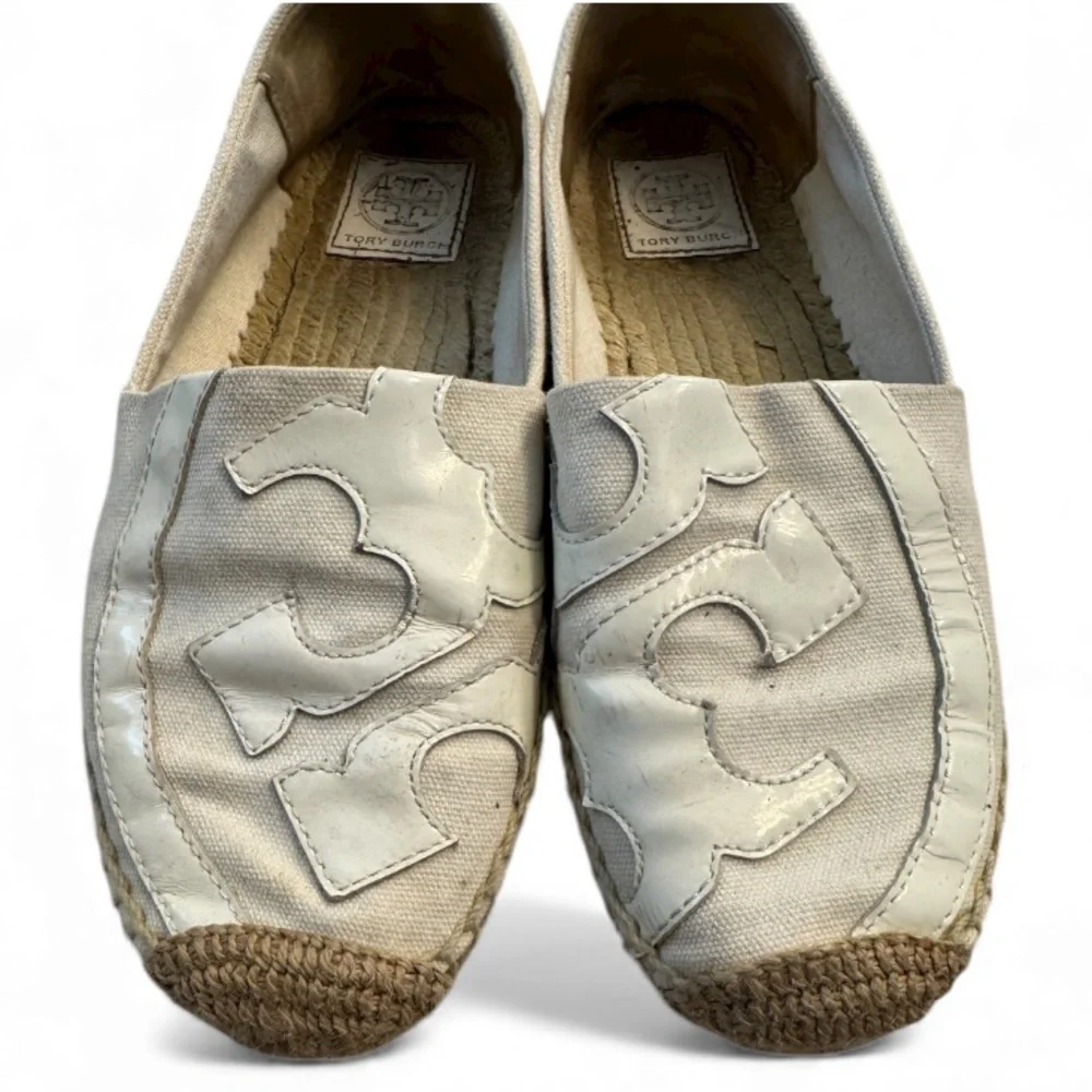 Tory Burch Beige Espadrille Slip-Ons